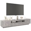 vidaXL TV-Schrank mit LED-Leuchten Betongrau 200x35x40 cm