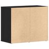 vidaXL Kosmetikschrank mit Regal Schwarz Eichen-Optik 80 x 40 x 65 cm