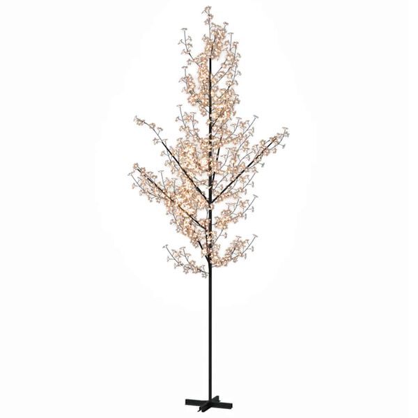 vidaXL LED-Baum mit Kirschblüten Warmweiß 672 LEDs 400 cm