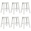 vidaXL Garten Bar Set 6 Stk. Wei&szlig; HDPE