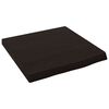 vidaXL Wandregal Dunkelbraun 40x40x(2-4) cm Massivholz Eiche Behandelt