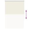 vidaXL Verdunkelungsrollo Cremewei&szlig; 100x130cm Stoffbreite 95,7cm