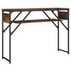vidaXL Konsolentisch mit Ablage R&auml;uchereiche 105x30x75cm Holzwerkstoff