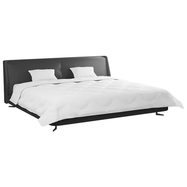 vidaXL Decke mit Kissen 3 pcs Wei&szlig; Mikrofaser und Daunenfedern