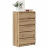 vidaXL Schubladenschrank Artisan-Eiche 60x36x103 cm Holzwerkstoff