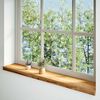 vidaXL Fensterb&auml;nke 2 Stk. Hellbraun 110x20x2 cm Massivholz Eiche