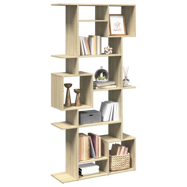 vidaXL Bücherregal Sonoma-Eiche 92x29x188 cm Holzwerkstoff