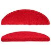 vidaXL Stufenmatten 15 Stk. 56x17x3 cm Rot Halbrund