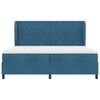 vidaXL Boxspringbett mit Matratze Dunkelblau 200 x 200 cm Samt