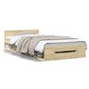 vidaXL Bettgestell mit Schublade Sonoma-Eiche 90x190 cm Holzwerkstoff