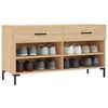 vidaXL Schuhbank Sonoma-Eiche 102x35x55 cm Holzwerkstoff