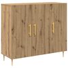 vidaXL Sideboard Artisan-Eiche 90 x 34 x 80 cm Holzwerkstoff