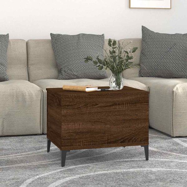 vidaXL Couchtisch Braun Eichen-Optik 60x44,5x45 cm Holzwerkstoff