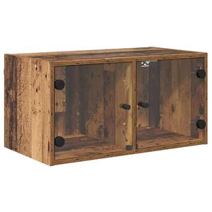 vidaXL Wandschrank Wandmontiert Altholz 68 x 37 x 35 cm Holzwerkstoff