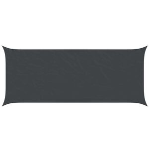 vidaXL Sonnensegel Schwarz 6 x 2,5 m 100 % Polyester Oxford