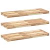 vidaXL Schweberegale 3 Stk. 80x30x4 cm Massivholz Akazie Unbehandelt