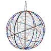 vidaXL Weihnachts-Finial-Licht 750 LEDs Mehrfarbig &Oslash; 50 x 52 cm