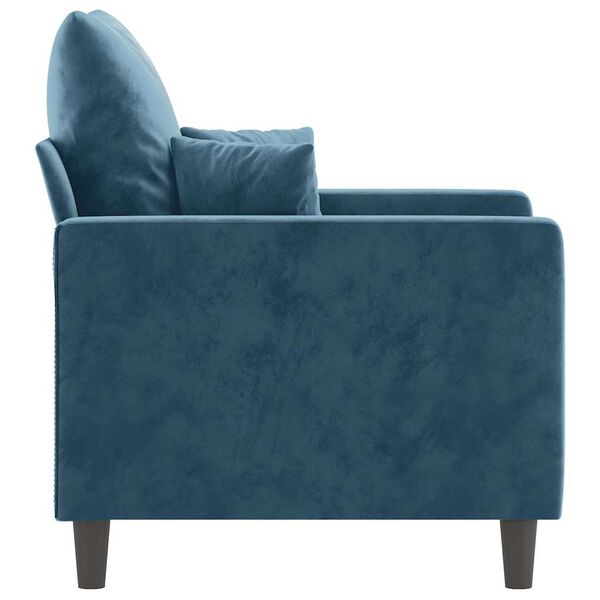 vidaXL Sessel Blau 60 cm Samt
