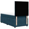 vidaXL Boxspringbett mit Matratze Blau 80x200 cm Samt
