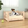 vidaXL Hundebett 55,5x45,5x28 cm Massivholz Kiefer