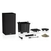 LECHUZA Pflanzgef&auml;&szlig; CANTO Stone 40 LED High ALL-IN-ONE 40x40cm Schwarz