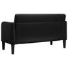 vidaXL Zweisitzer-Sofa Schwarz 109 cm Samt