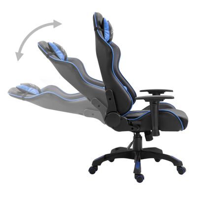 vidaXL Gaming-Stuhl Blau Kunstleder