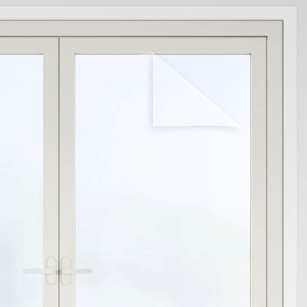 vidaXL Fensterfolien 5 Stk. Statisch Matt Wei&szlig; PVC