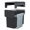 Hailo Einbau-M&uuml;lleimer EcoLine 3x10L Schwarz