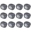 vidaXL Outdoor LED-Solarstrahler 12 Stk. Steinform