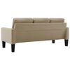 vidaXL 3-Sitzer-Sofa Cappuccino-Braun Kunstleder