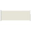 vidaXL Ausziehbare Seitenmarkise 160x500 cm Creme