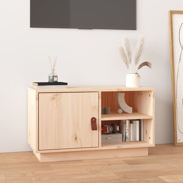 vidaXL TV-Schrank 70x34x40 cm Massivholz Kiefer
