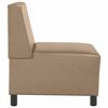 vidaXL | Modulares Armfreies Sofa | Cappuccino 55 x 74 x 82 cm Kunstleder