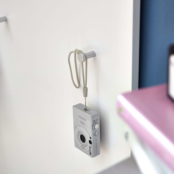 Germania Garderobenleiste Topix 96 x 29 x 147 cm Wei&szlig; und Betongrau