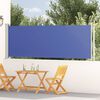 vidaXL Seitenmarkise Ausziehbar 117x600 cm Blau