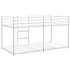 vidaXL Etagenbett ohne Matratze Weiß 75x190 cm Stahl