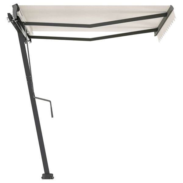vidaXL Standmarkise Manuell Einziehbar 300x250 cm Creme
