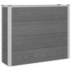 vidaXL Hochbeet Grau 100 x 30 x 82 cm WPC und Aluminium