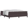vidaXL Boxspringbett Dunkelbraun 180 x 200 cm Stoff