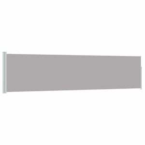vidaXL Ausziehbare Seitenmarkise 120&times;500 cm Grau