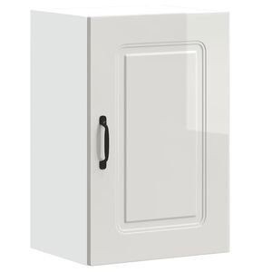 vidaXL K&uuml;chen-H&auml;ngeschrank Kalmar Hochglanz-Wei&szlig; Holzwerkstoff