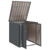 vidaXL Gartenlagerbox Schwarz 101,5 x 107 x 100 cm Stahl