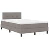 vidaXL Boxspringbett mit Matratze Taupe 120 x 190 cm Stoff