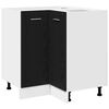 vidaXL H&auml;ngeschrank Schwarz Eichen-Optik 75,5 x 75,5 x 80,5 cm