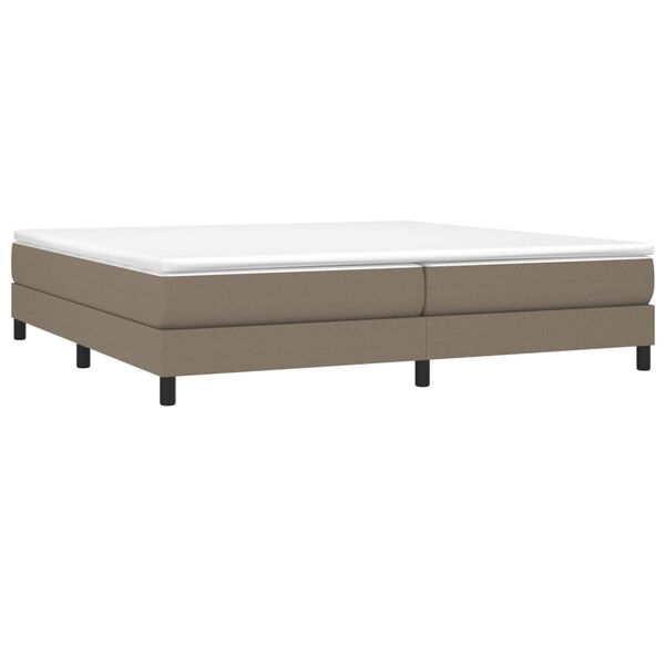 vidaXL Boxspringbettgestell Taupe 200x200 cm Stoff