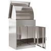 vidaXL Paketdrop-Box Schwarz 44 x 35 x 59 cm Edelstahl
