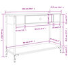 vidaXL Konsolentisch Braun Eichen-Optik 100x34,5x75 cm Holzwerkstoff