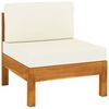vidaXL 9-teiliges Garten-Lounge-Set mit Kissen 100 x 60 cm Akazienholz