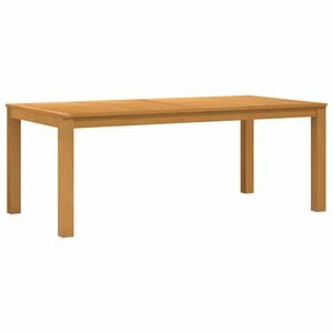 vidaXL Esstisch 200 x 100 x 75 cm Massivholz Eiche Natur Rechtwinklig